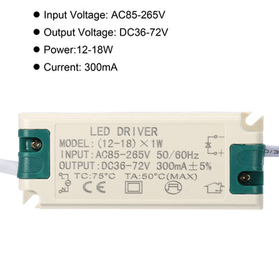 Harfington LED Driver, DC AC Male Connector Constant Current Rectifier Transformer Power Supply