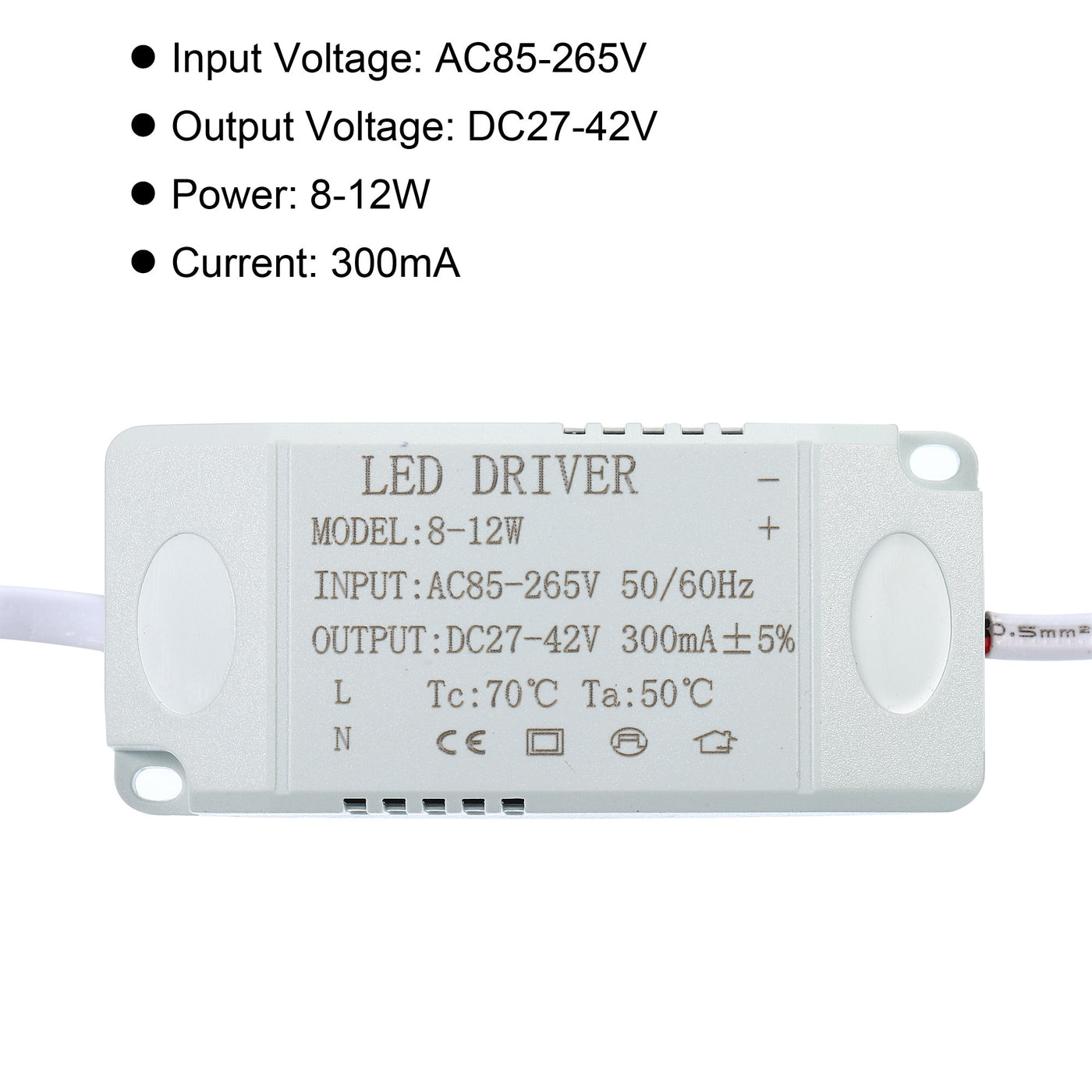 Harfington LED-Treiber, Pack-Ausgang, Stecker, Konstantstrom, Gleichrichter, Transformator, externes Netzteil