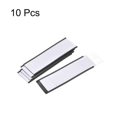 Harfington Label Holders 6" x 2" C Channel Rubber Magnetic for Metal Shelves Organize 10pcs