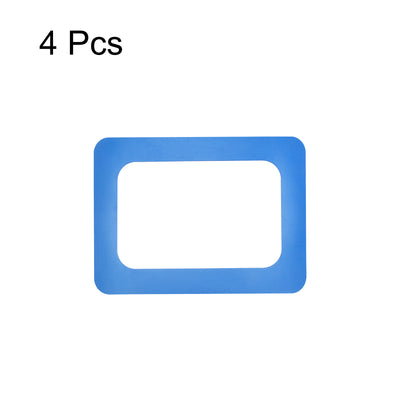 Harfington Magnetic Photo Frames 3.5x5 Display Holders for Refrigerator Pictures Blue 4pcs