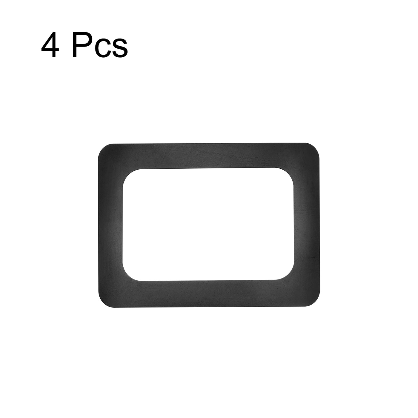 Harfington Magnetic Photo Frames 3.5x5 Display Holders for Refrigerator Pictures Black 4pcs