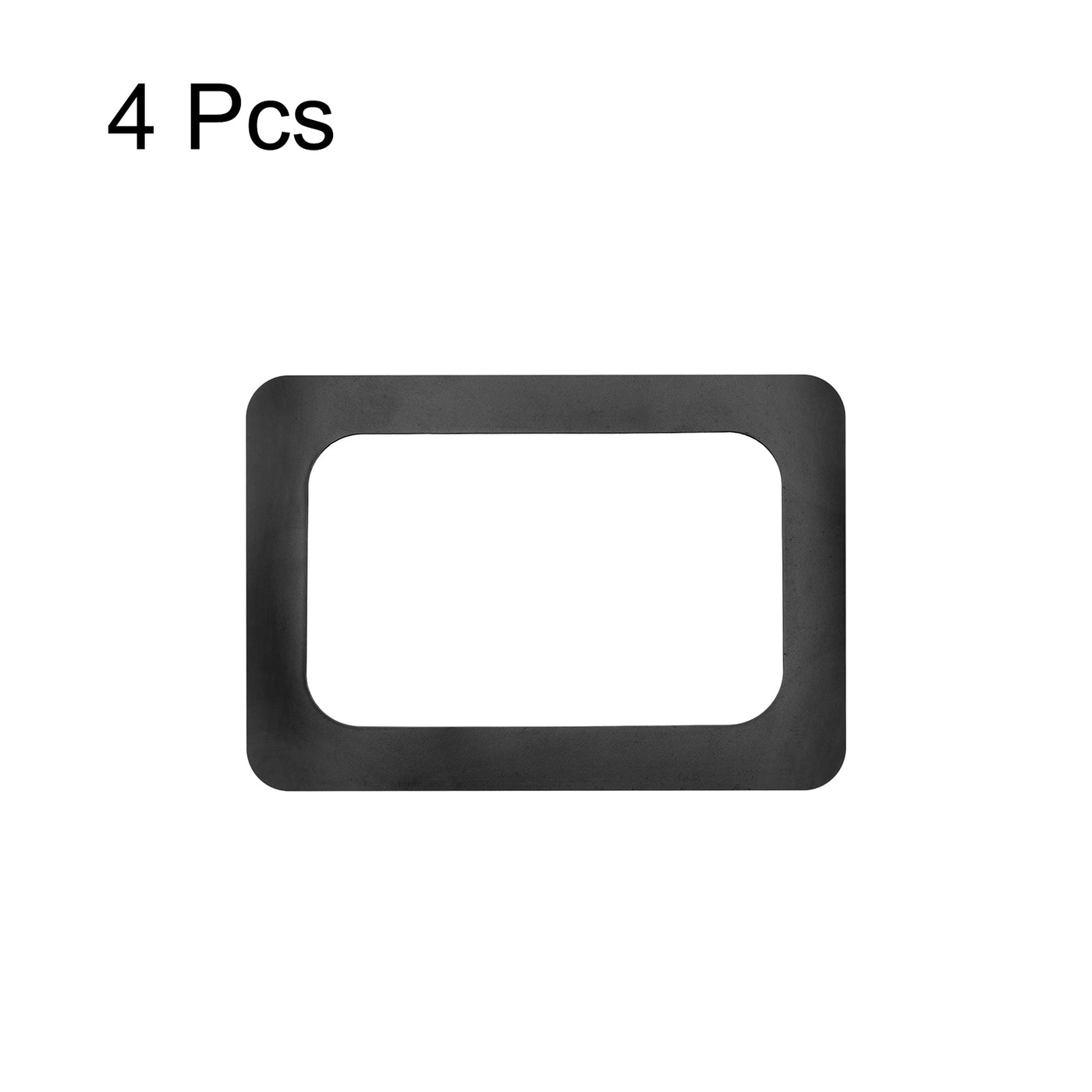 Harfington Magnetic Photo Frames 4x6 Display Holders for Refrigerator Pictures Black 4pcs