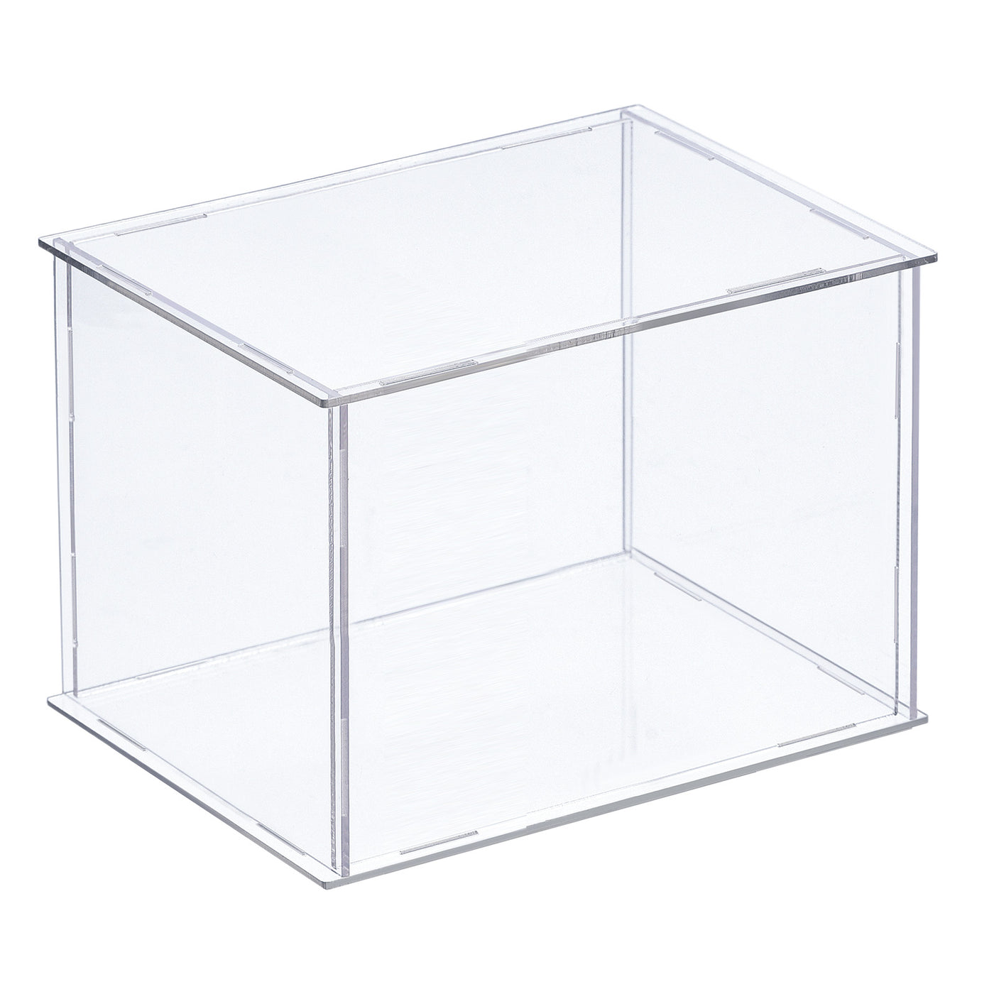 Harfington Acrylic Display Case Plastic Box Cube Storage Box Assemble Dustproof Showcase