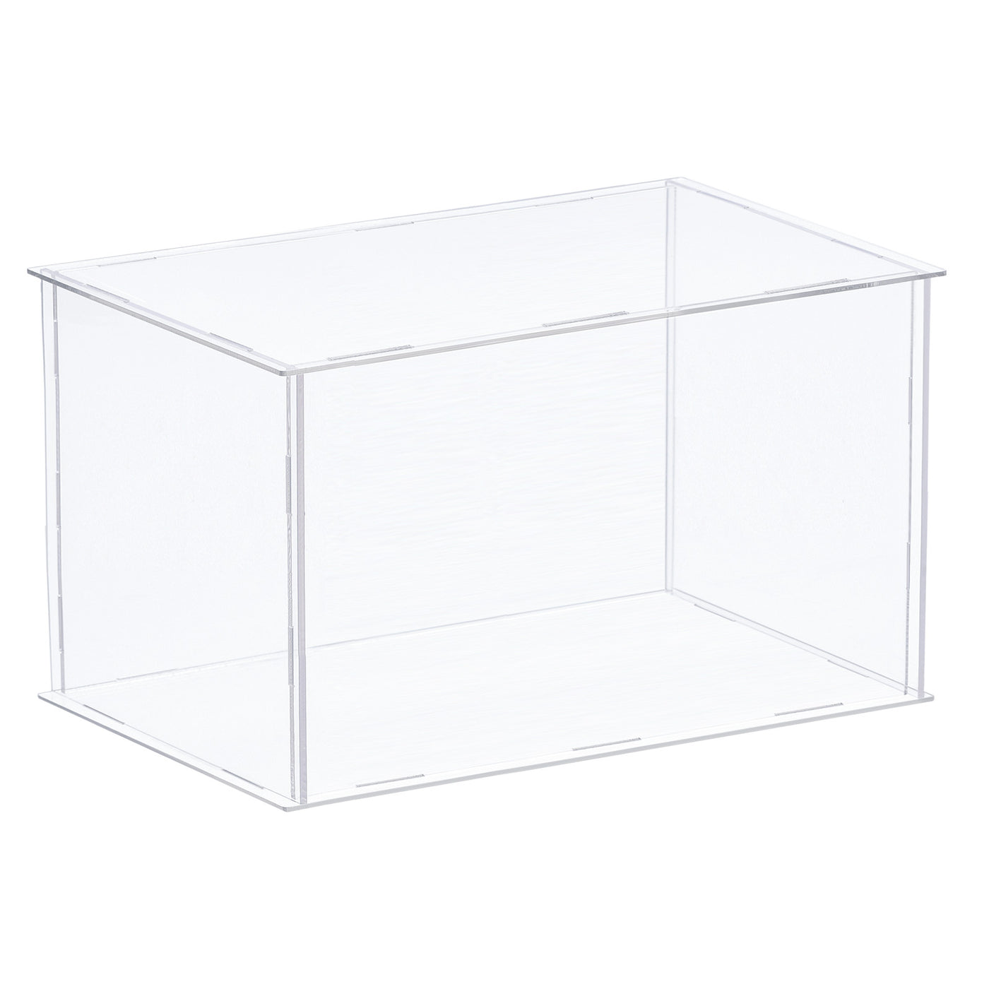 Harfington Acrylic Display Case Plastic Box Cube Storage Box Assemble Dustproof Showcase