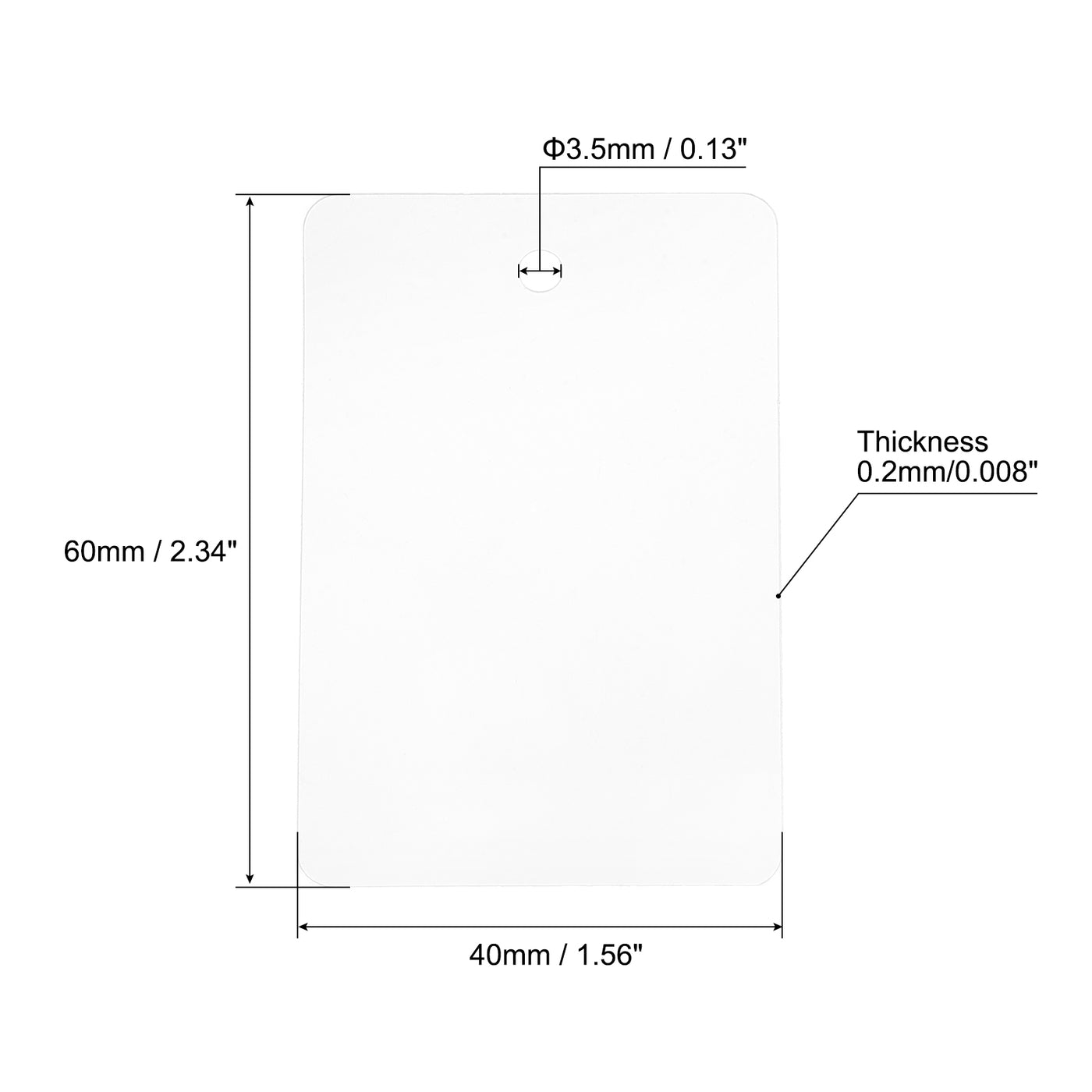 Harfington Waterproof Eyelet Hole Plastic Shipping , Outdoor Tags