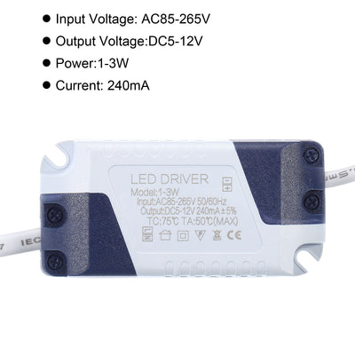 Harfington LED Driver, DC Female Connector Constant Current Rectifier Transformer Power Supply