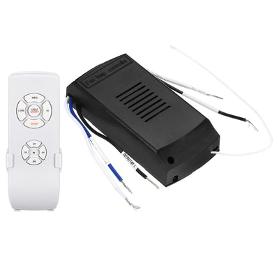 Harfington Universal Ceiling Fan Remote Control Kit, 110V Wireless 3 in 1 Speed Light Timing 3 Speed Controller with Receiver for Fan Lamp Control