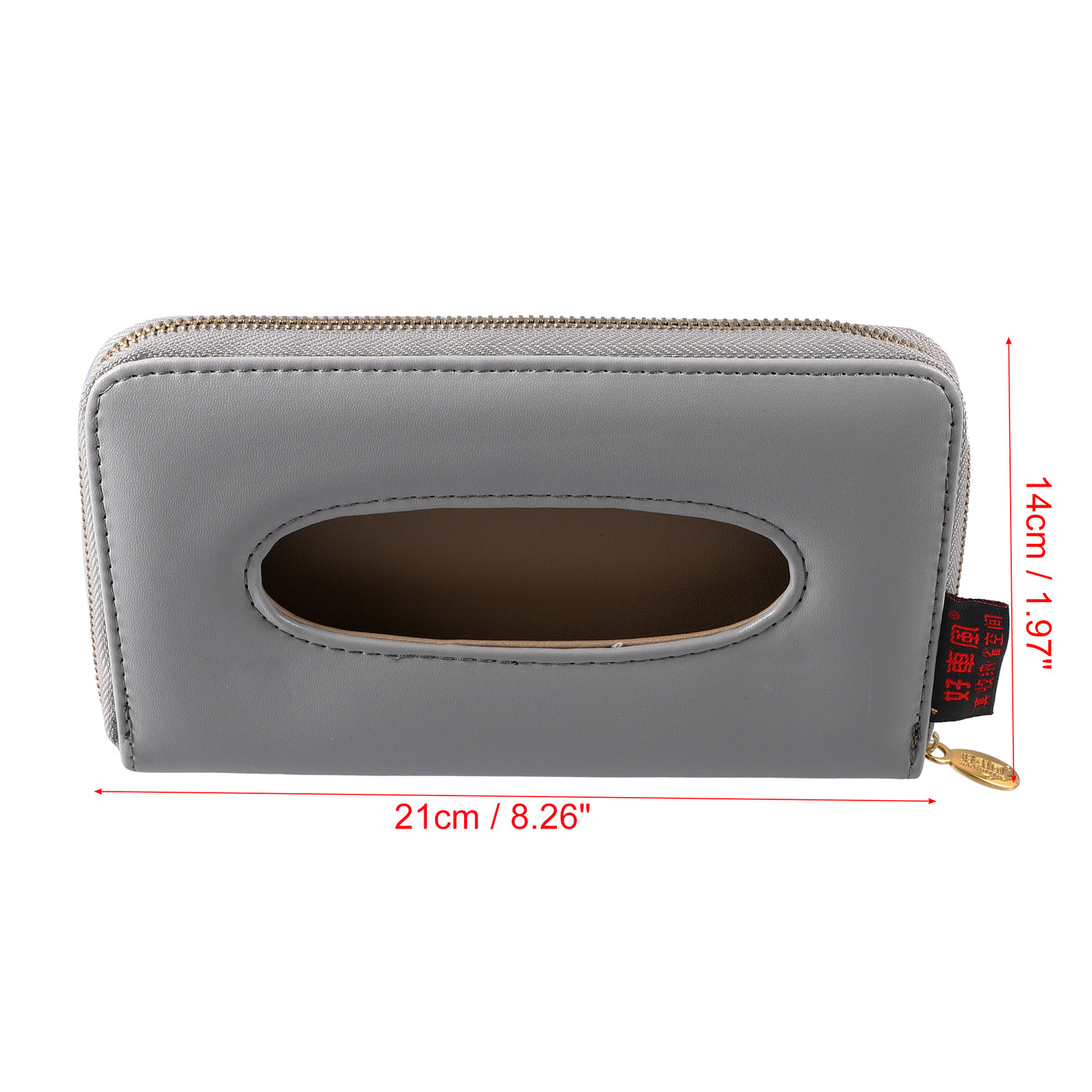 X AUTOHAUX Car Sun Visor Backseat Tissue Napkin Box Holder Case PU Leather for Vehicle SUV Truck RV