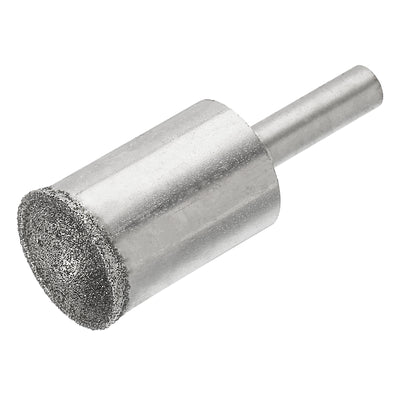 uxcell Uxcell 18mm 100 Grits Diamond Mounted Point Spherical Concave Head Bead Grinding Bit