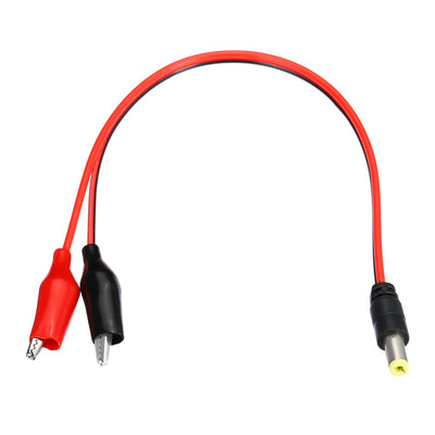 Harfington DC Power Extension Cable, Male Plug to Alligator Clip Cord Connector for LED Strip CCTV