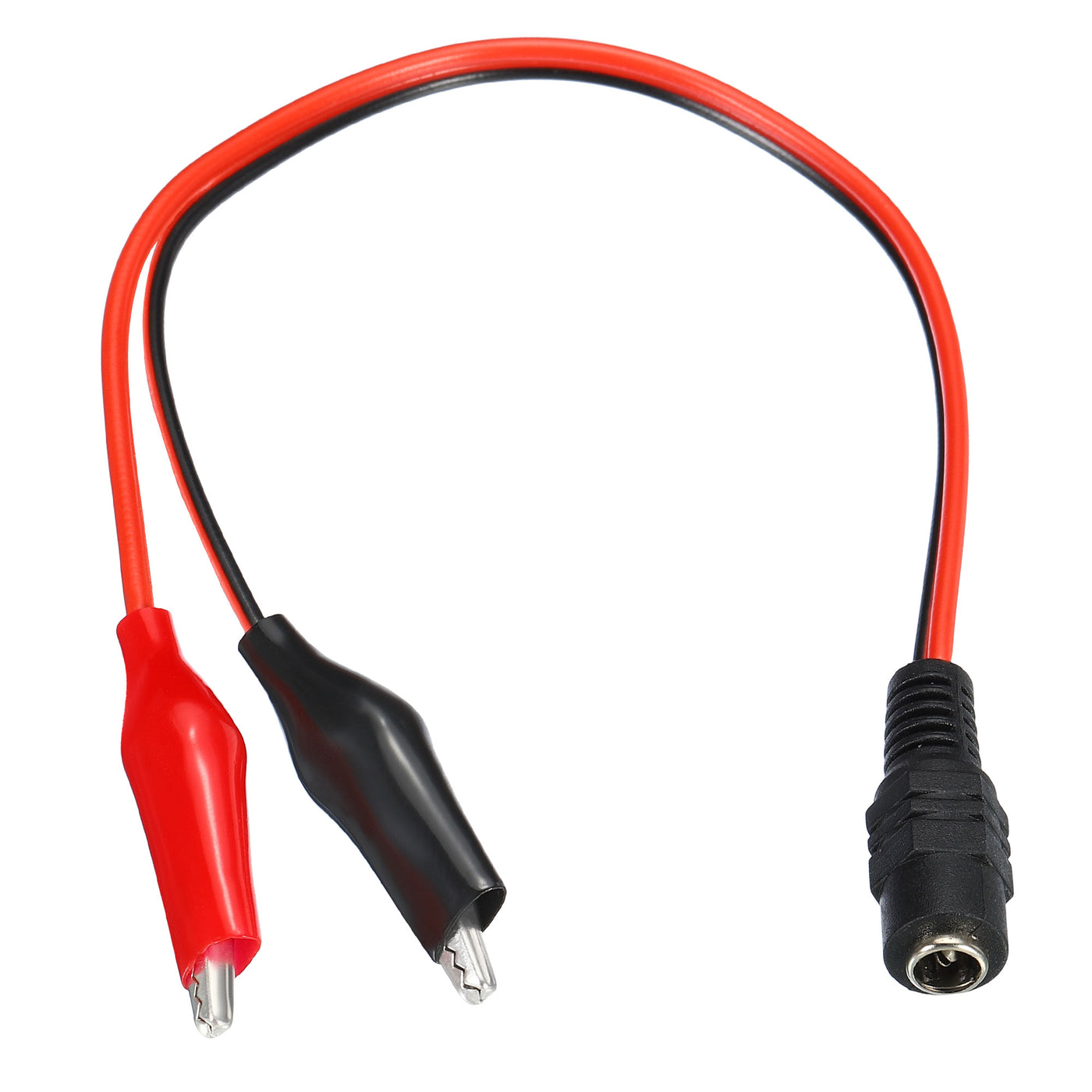 Harfington DC Power Extension Cable, Female Plug to Alligator Clip Cord Connector for LED Strip CCTV