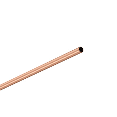 Harfington Uxcell Copper Round Tube 2.5mm OD 0.25mm Wall Thickness 200mm Length Pipe Tubing 6 Pcs