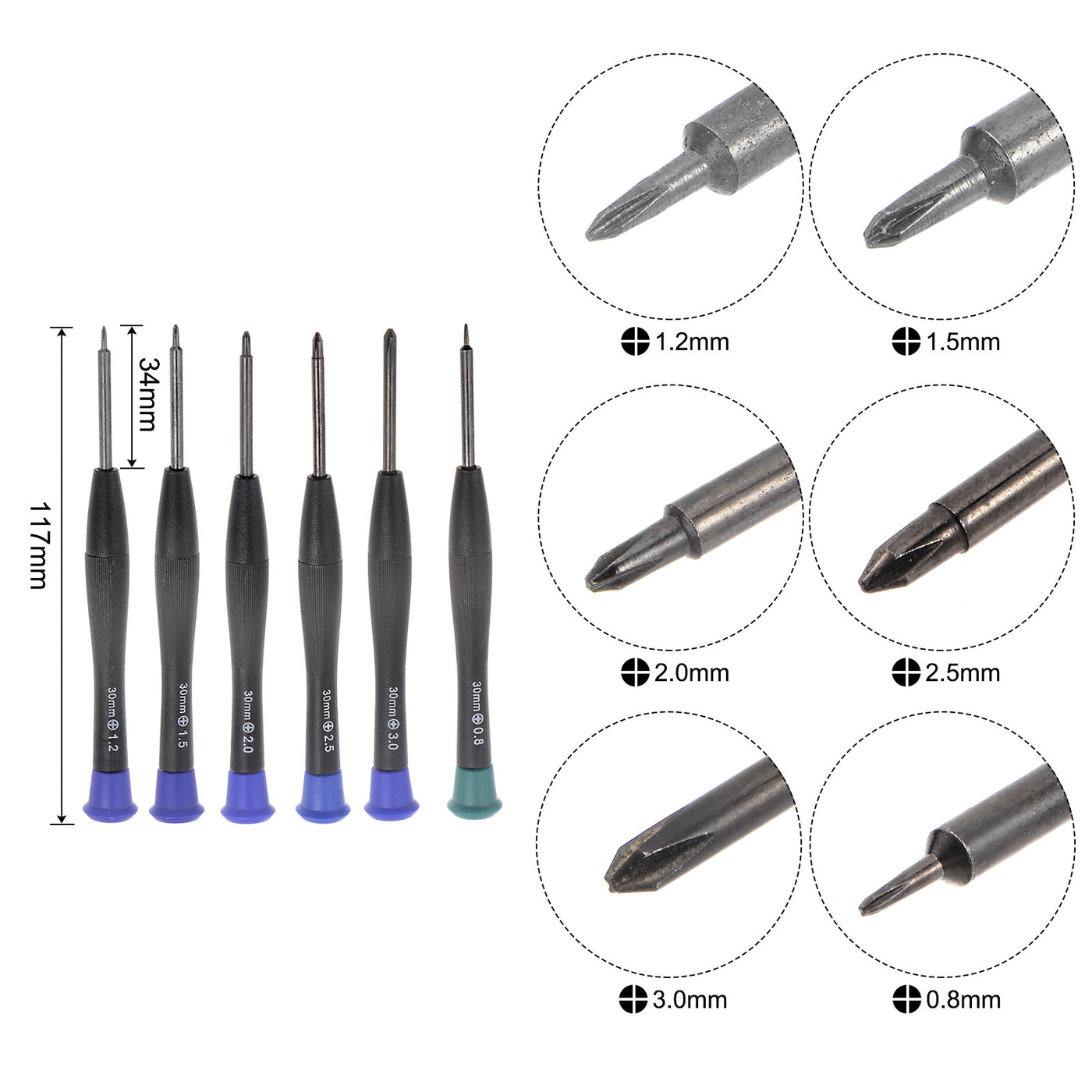 uxcell Uxcell Electronics Repair Tool Kit, 18 in 1 Magnetic Precision Screwdriver Tweezer Sets