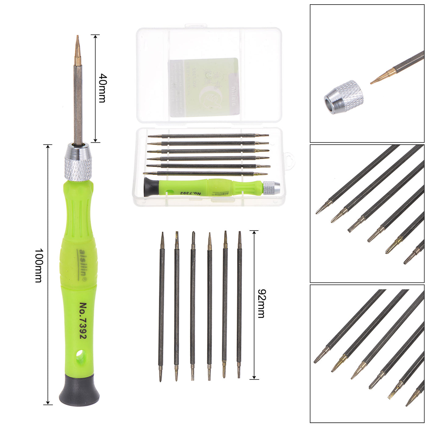 uxcell Uxcell Electronics Repair Tool Kit, 18 in 1 Magnetic Screwdriver Crowbar Tweezer Sets