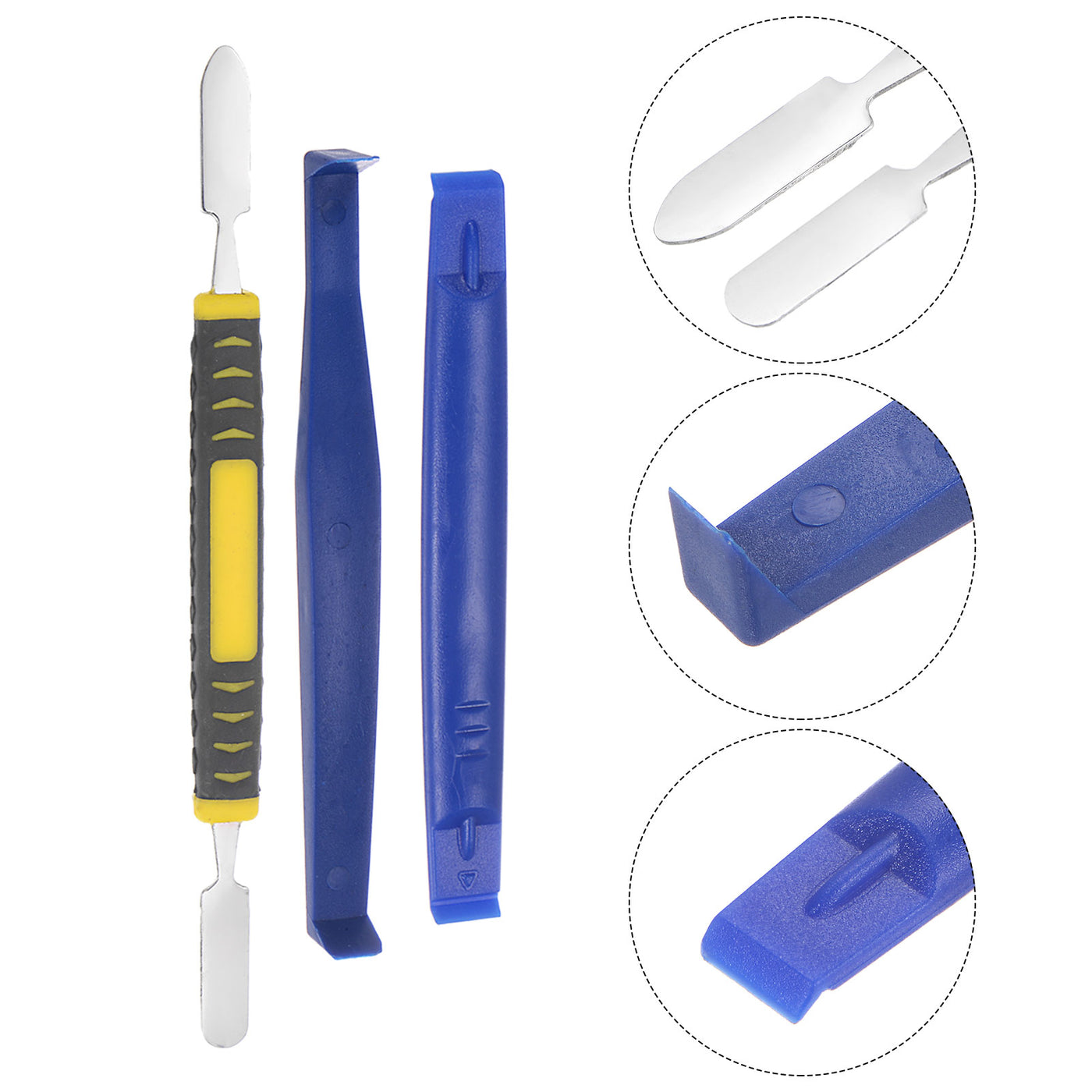 uxcell Uxcell 8in1 Set Electronics Repair Tool Kit, Plastic Pry Bar Removal Set for Screen