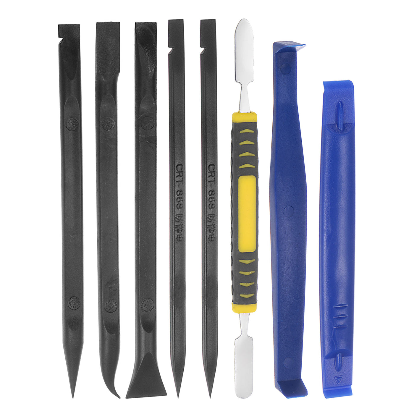 uxcell Uxcell 8in1 Set Electronics Repair Tool Kit, Plastic Pry Bar Removal Set for Screen