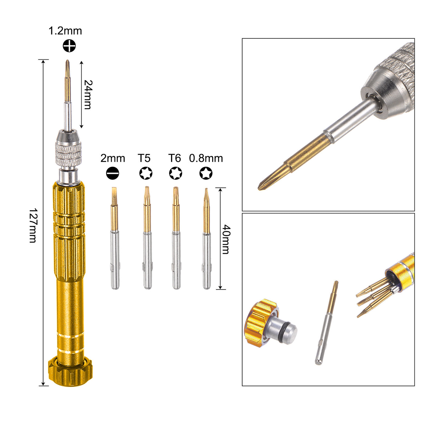 uxcell Uxcell Electronics Repair Tool Kit, 13 in 1 Magnetic Precision Screwdriver Tweezer Sets