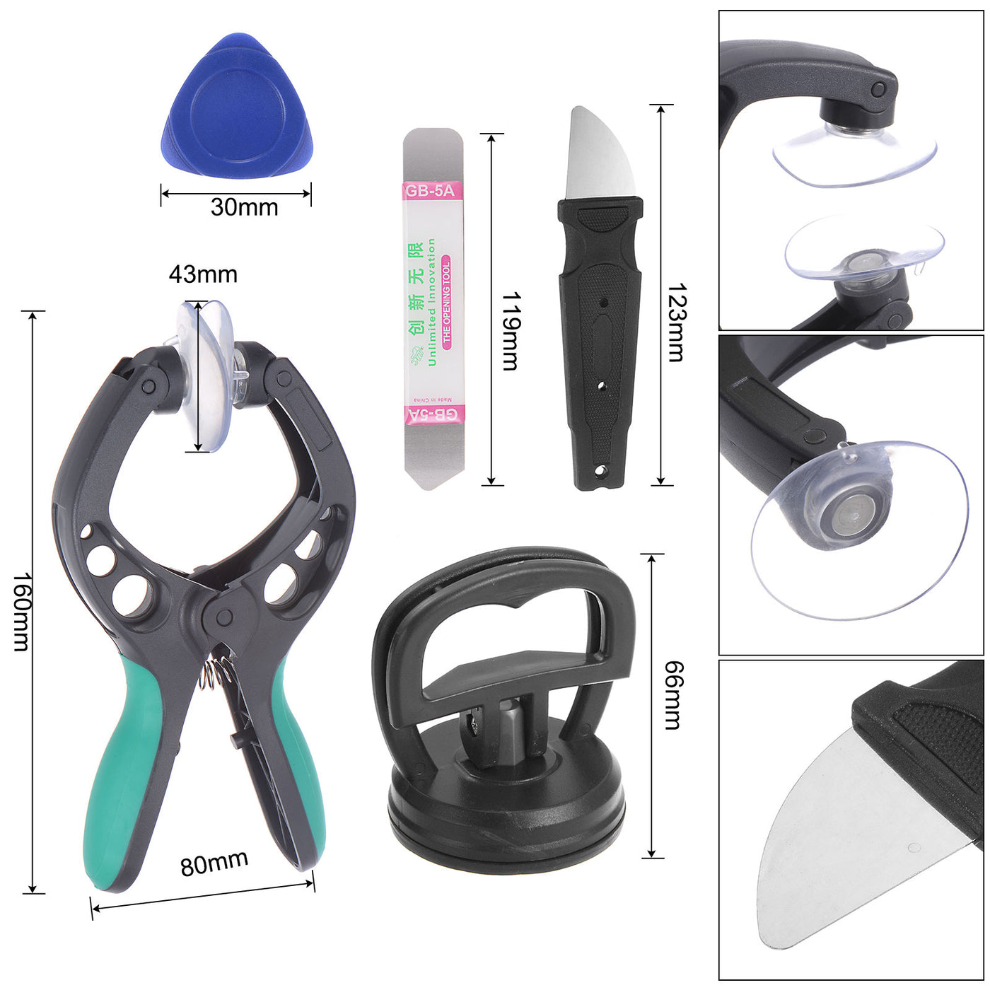 uxcell Uxcell Electronics Repair Tool Kit, 13 in 1 Magnetic Precision Screwdriver Tweezer Sets