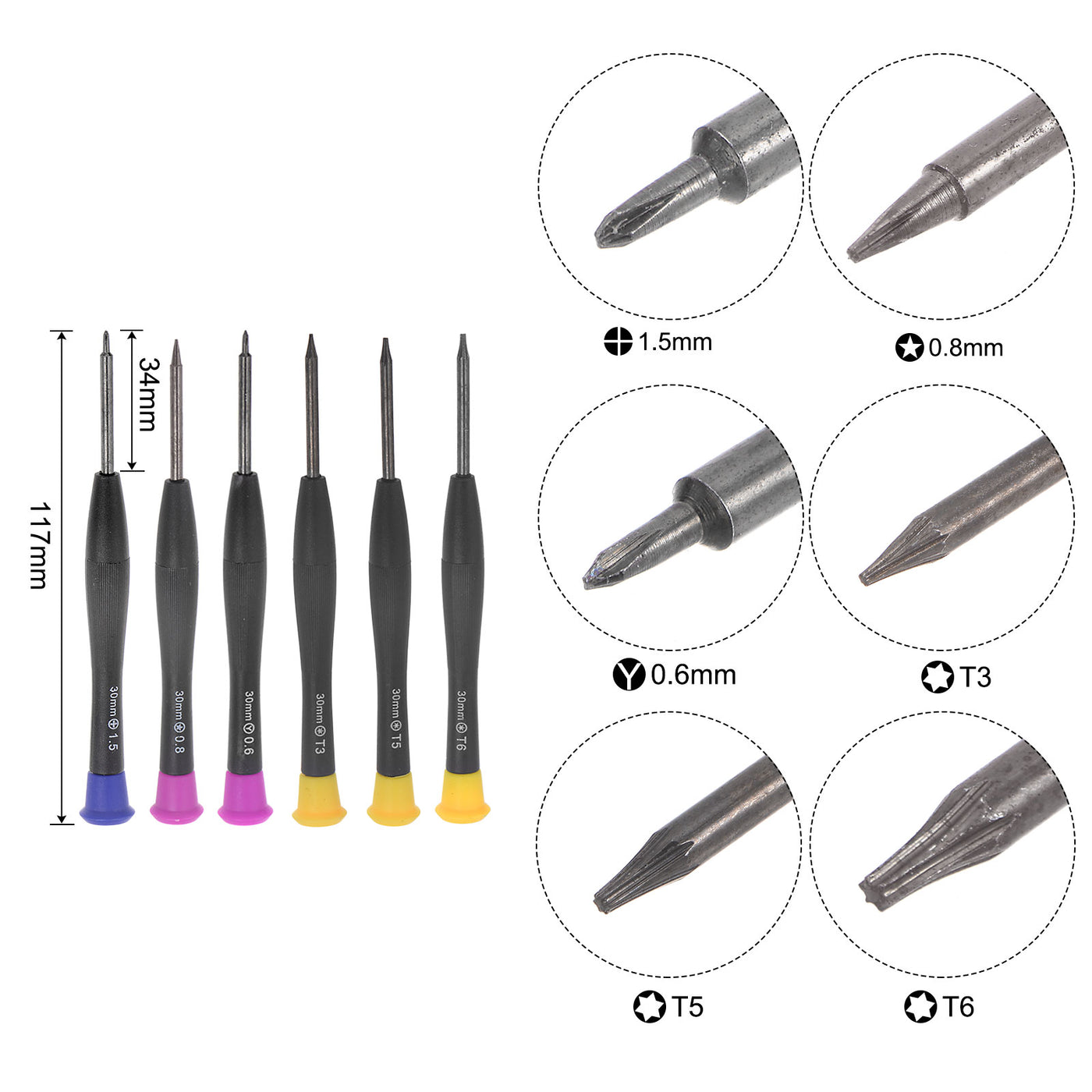 uxcell Uxcell 20 in 1 Electronics Repair Tool Kit, Metal Pry Bar Set for Screen