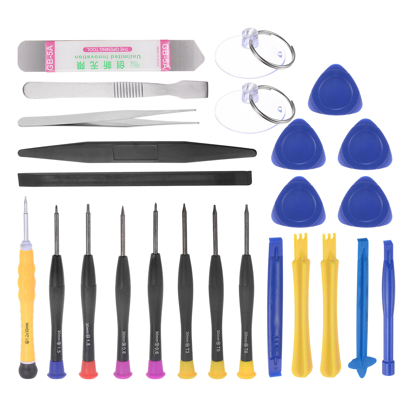 uxcell Uxcell 20 in 1 Electronics Repair Tool Kit, Metal Pry Bar Set for Screen