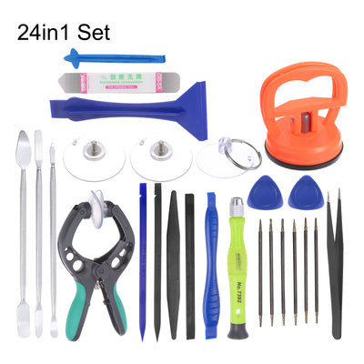 Harfington Uxcell 20 in 1 Electronics Repair Tool Kit, Metal Pry Bar Set for Screen