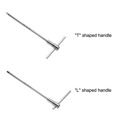 Harfington Uxcell Sliding T-Handle Hex Key Wrench for Fast Spinning, CR-V Steel