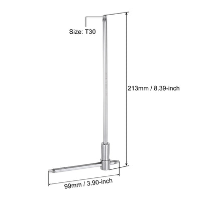 Harfington Uxcell Sliding T-Handle Torx Star Wrench for Fast Spinning, CR-V Steel
