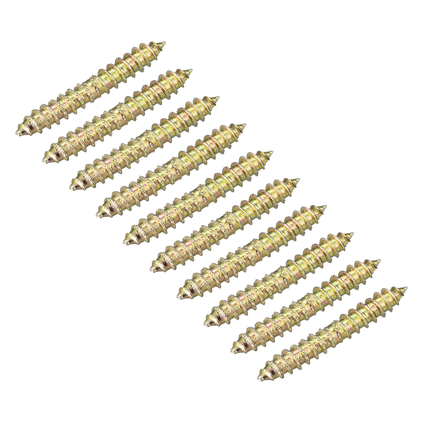 uxcell Uxcell 4x13mm Hanger Bolts, 48pcs Double Ended Self-Tapping Thread Dowel Screws