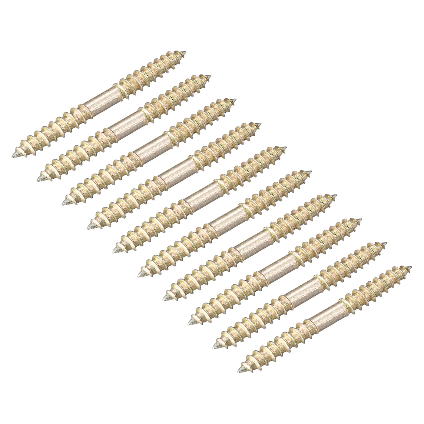 uxcell Uxcell 5x23mm Hanger Bolts, 20pcs Double Ended Self-Tapping Thread Dowel Screws