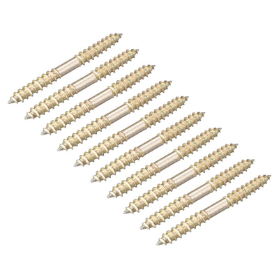 Harfington Uxcell 5x23mm Hanger Bolts, 20pcs Double Ended Self-Tapping Thread Dowel Screws