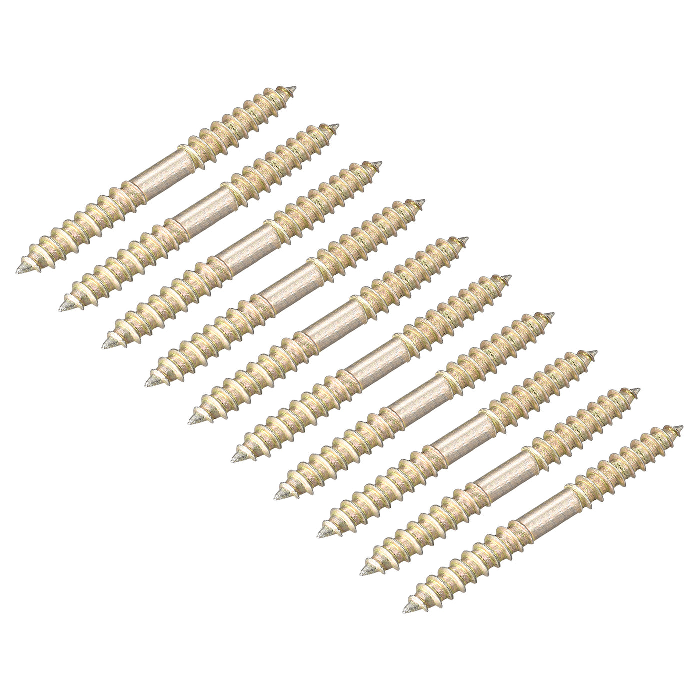 uxcell Uxcell 5x23mm Hanger Bolts, 48pcs Double Ended Self-Tapping Thread Dowel Screws