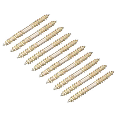 Harfington Uxcell 5x23mm Hanger Bolts, 48pcs Double Ended Self-Tapping Thread Dowel Screws