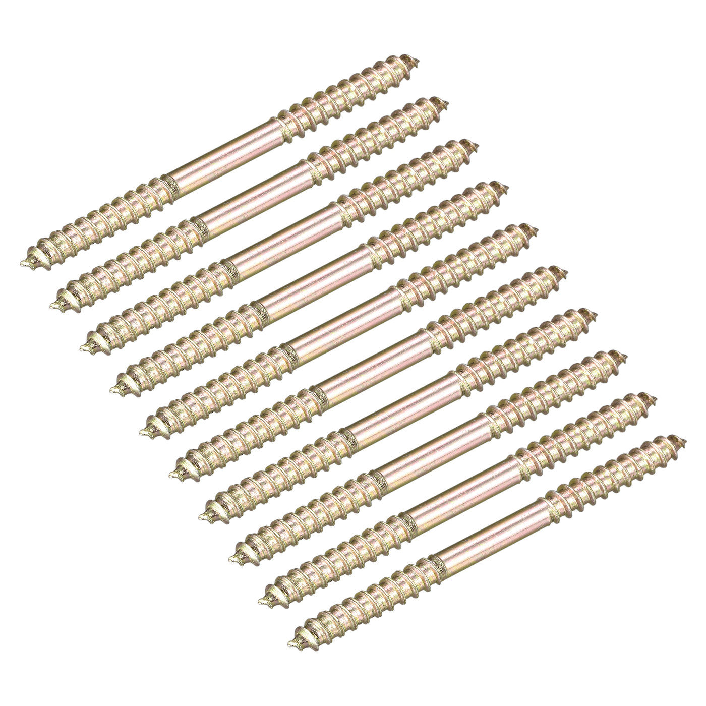 uxcell Uxcell 4.5x23mm Hanger Bolts, 20pcs Double Ended Self-Tapping Thread Dowel Screws