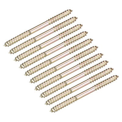 Harfington Uxcell 4.5x23mm Hanger Bolts, 20pcs Double Ended Self-Tapping Thread Dowel Screws