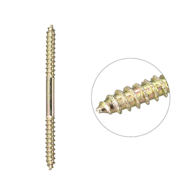 Harfington Uxcell 4.5x23mm Hanger Bolts, 48pcs Double Ended Self-Tapping Thread Dowel Screws