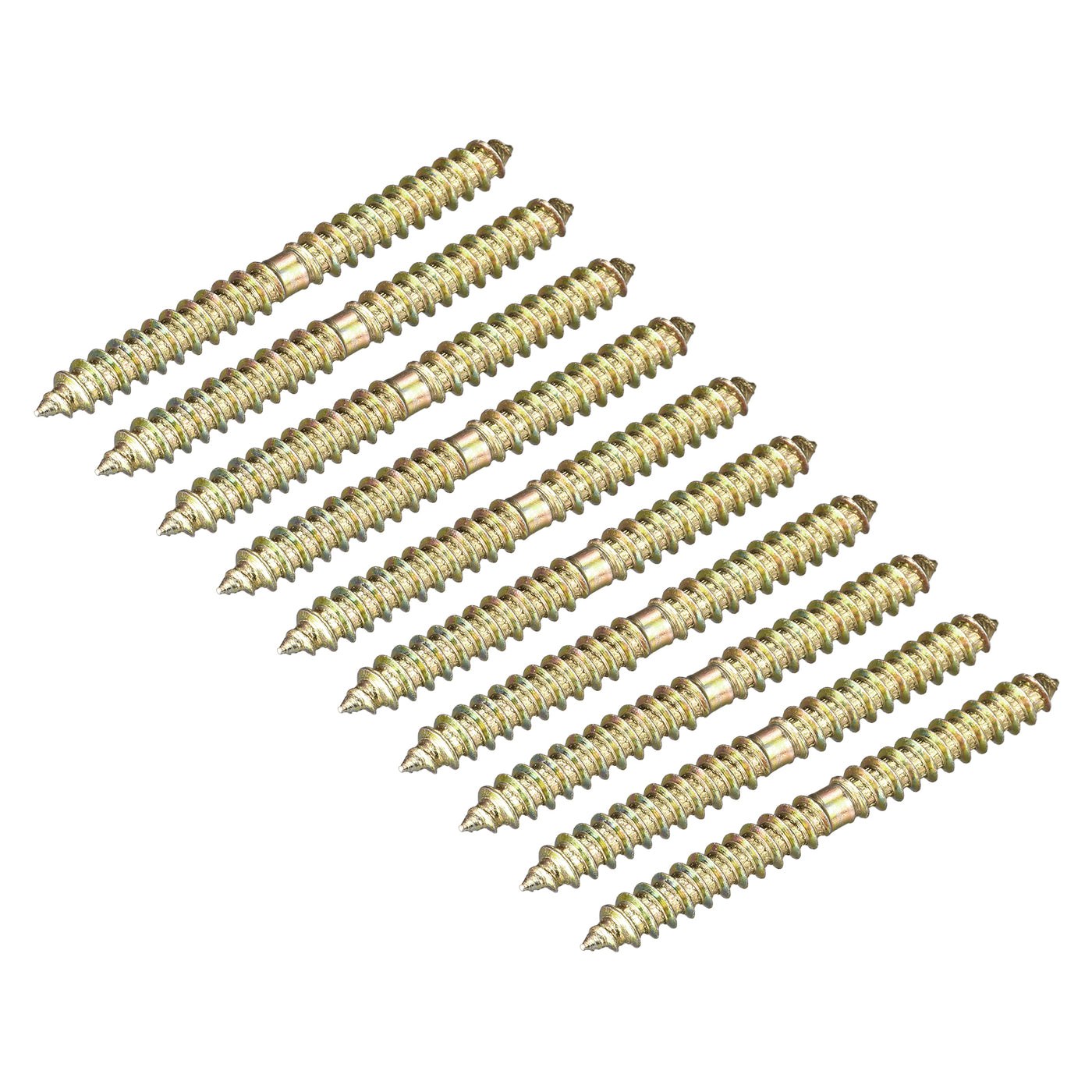 uxcell Uxcell 6.5x33mm Hanger Bolts, 12pcs Double Ended Self-Tapping Thread Dowel Screws