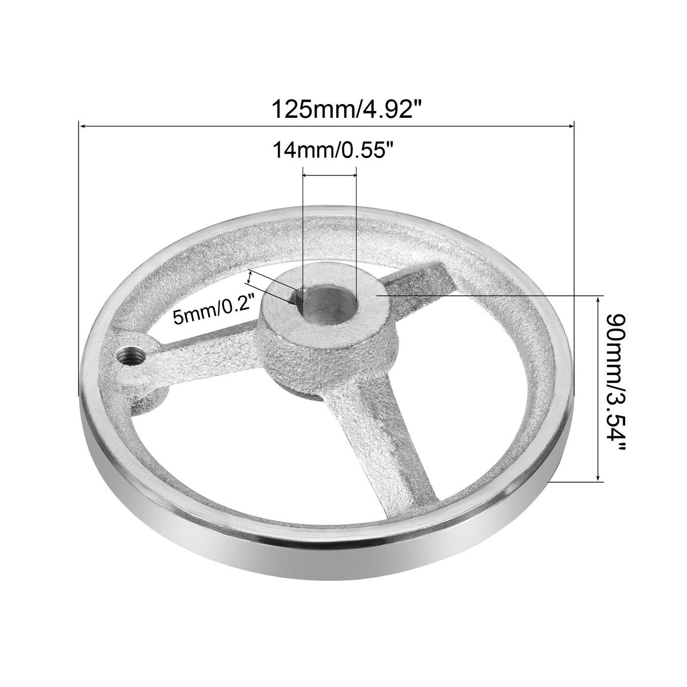 Harfington Rotary Handwheel, Cast Iron for Milling Machine