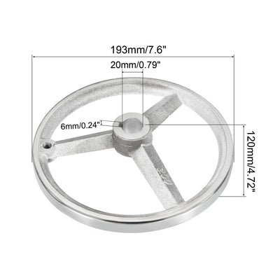 Harfington Rotary Handwheel, Cast Iron for Milling Machines Lathes