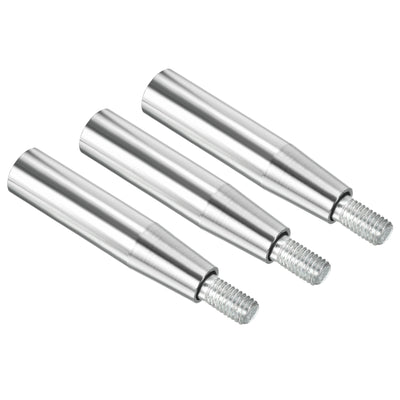 Harfington M10 Drehbarer Handgriff 3Pack 98mm Guss Eisen Verchromt Klemmschraube Silberton