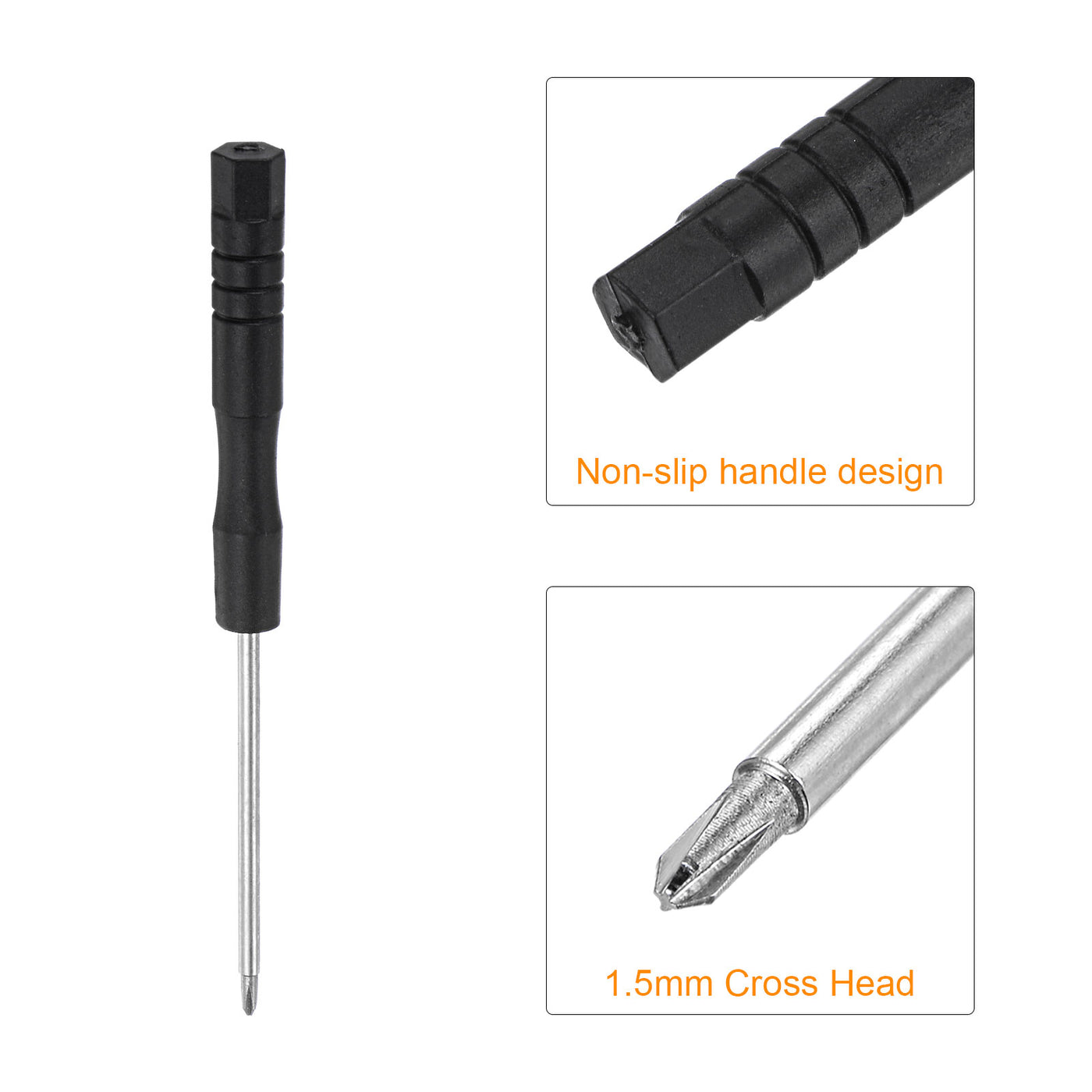 uxcell Uxcell Mini Phillips Screwdrivers, Cross Head for Watch Eyeglasses Metal Buckle Electronics Repair