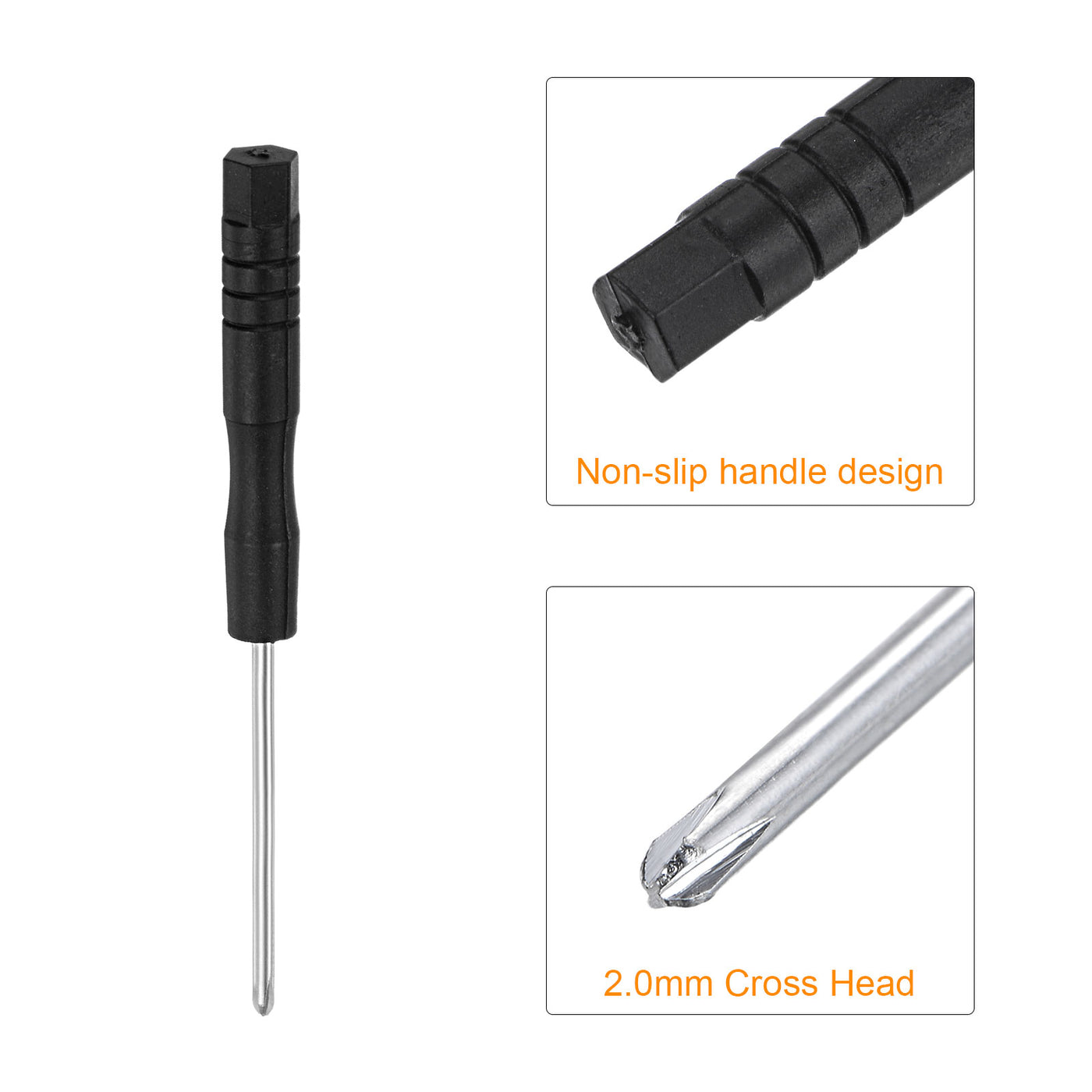 uxcell Uxcell Mini Phillips Screwdrivers, Cross Head for Watch Eyeglasses Metal Buckle Electronics Repair