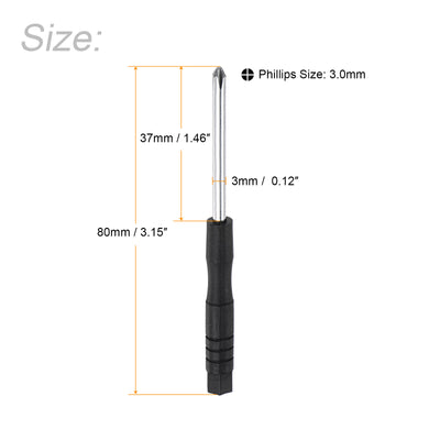 Harfington Uxcell Mini Phillips Screwdriver, Cross Head for Watch Eyeglasses Metal Buckle Electronics Repair