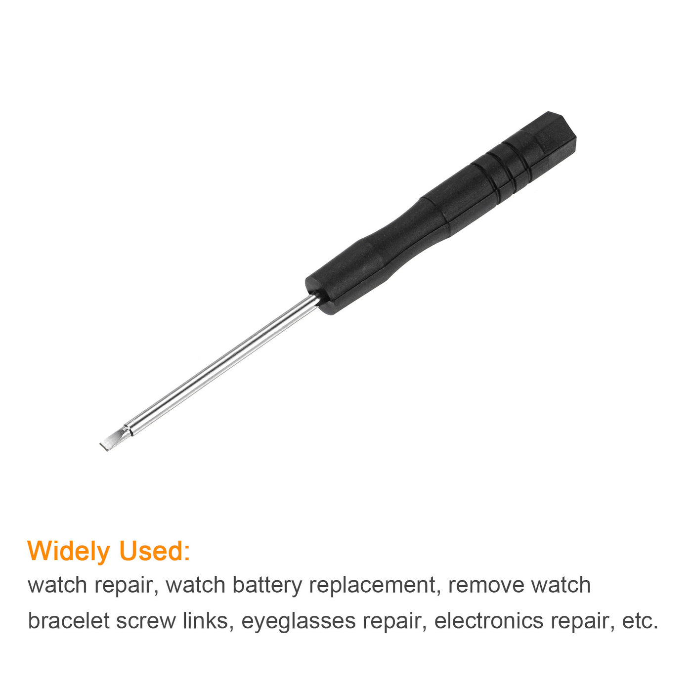 uxcell Uxcell Mini Slotted Screwdrivers, Flat Head for Watch Eyeglasses Metal Buckle Electronics Repair