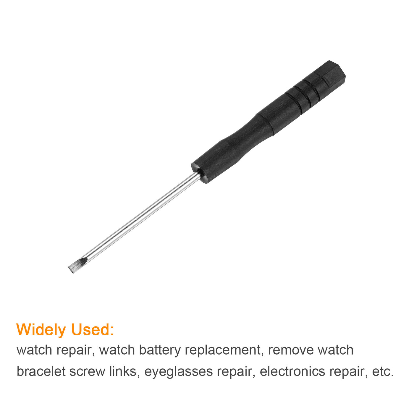 uxcell Uxcell Mini Slotted Screwdrivers, Flat Head for Watch Eyeglasses Metal Buckle Electronics Repair