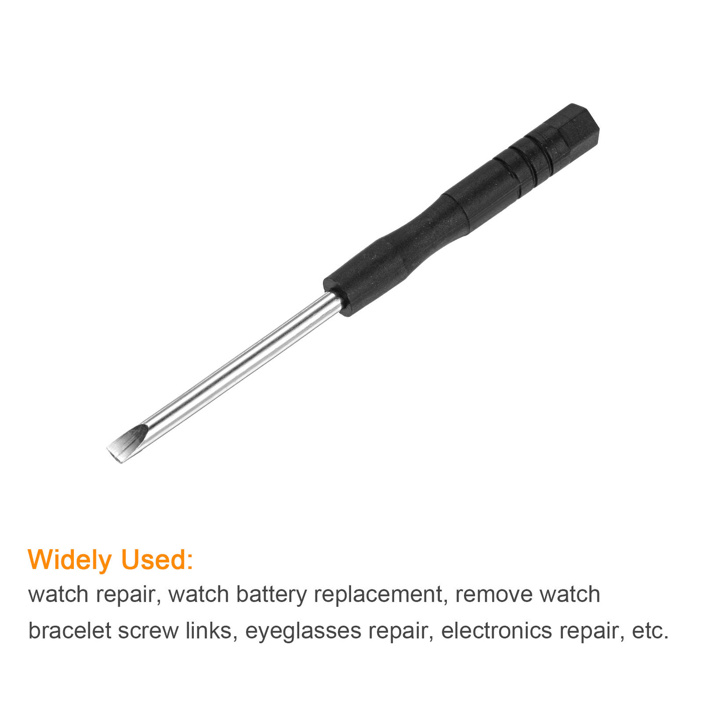 uxcell Uxcell Mini Slotted Screwdrivers, Flat Head for Watch Eyeglasses Metal Buckle Electronics Repair