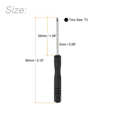 Harfington Uxcell Mini Torx Screwdriver, Star Head for Watch Eyeglasses Metal Buckle Electronics Repair