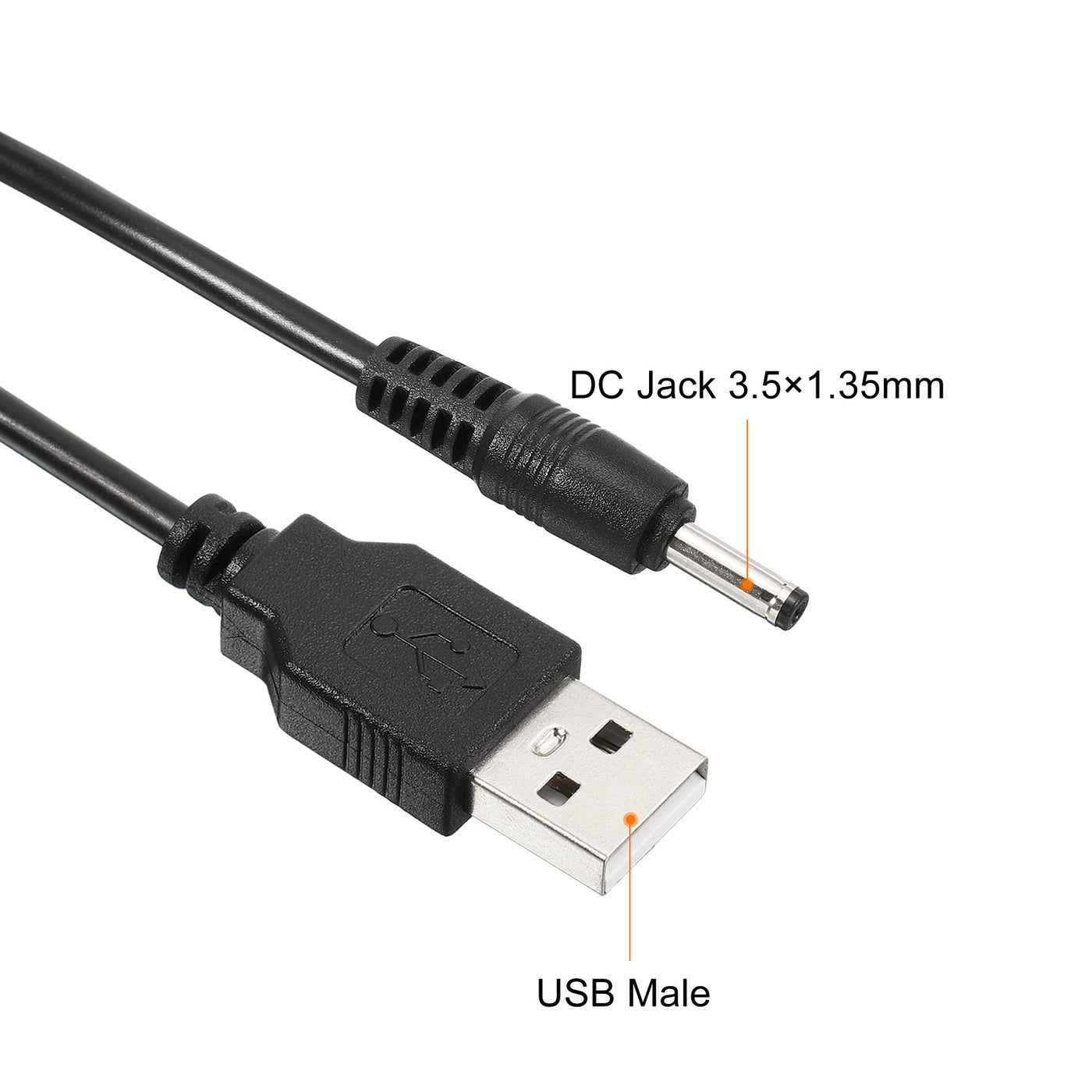 Harfington 9W 2A USB Step Up Voltage Converter, DC 5V to DC 9V Power Supply Adapter Jack 3.5×1.35mm Cable for Router LED Lamp Speakers