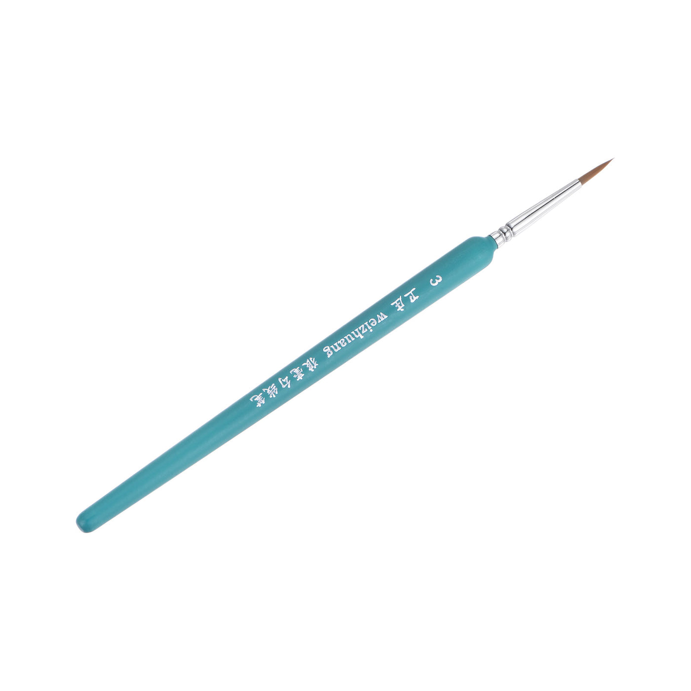 uxcell Uxcell Detailing Paint Brush 0.55" Bristle Length with Blue Wood Handle 2Pcs