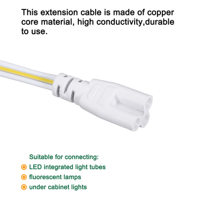 Harfington 10Pcs T5 T8 LED Tube Connector Cable 30CM Female to Female Double End