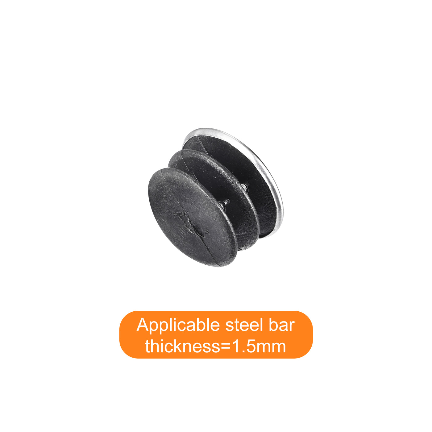 Harfington Post End Cap Cover, 10pcs 25mm Fence Post Cap Round Tube Cover Insert, 22x15.5mm